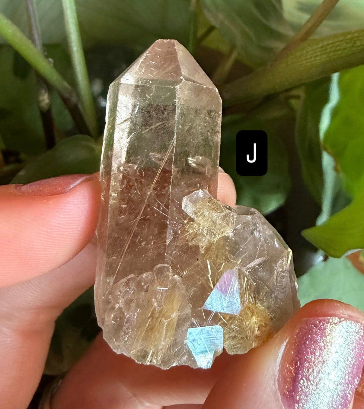 Gold Rutile Quartz Crystals