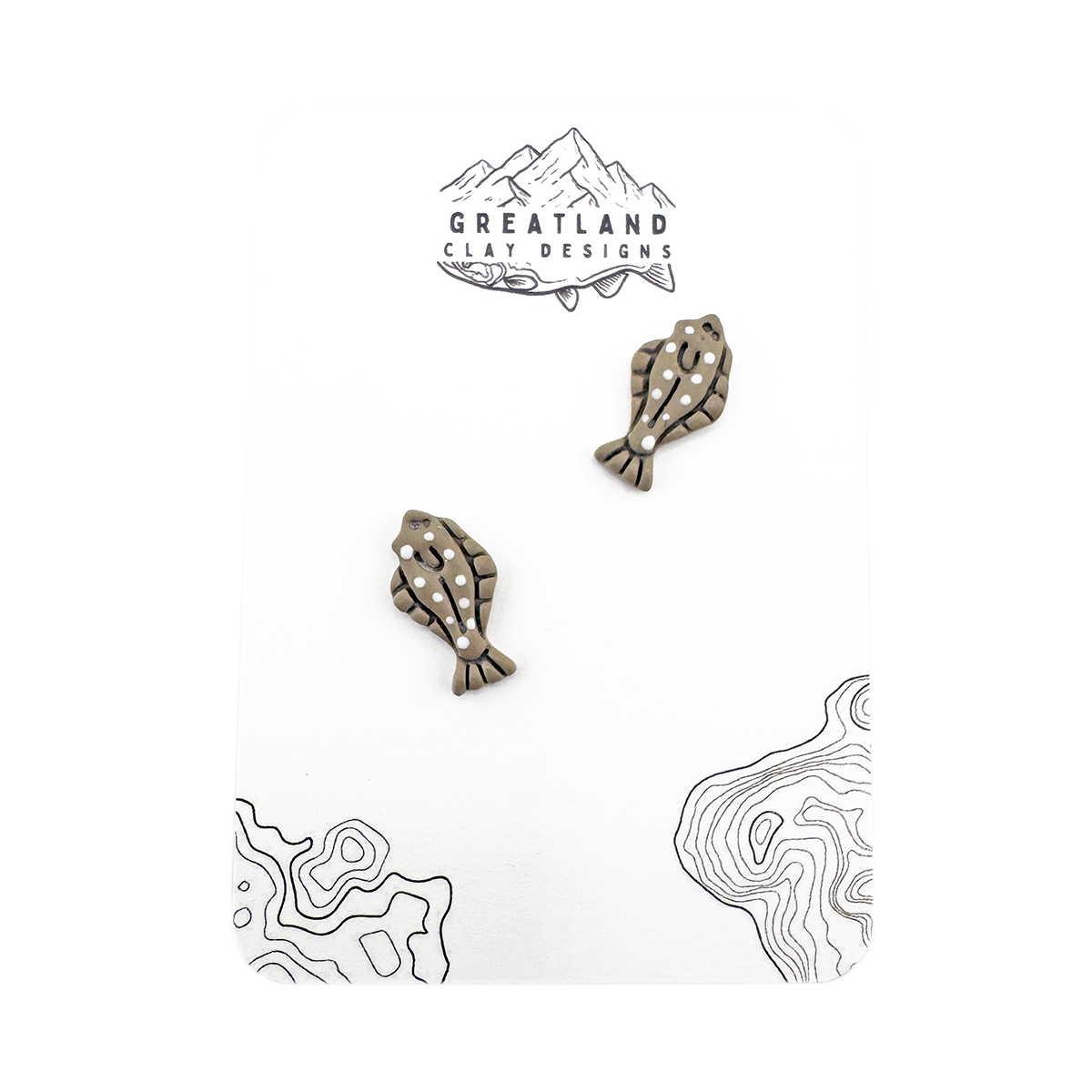 Halibut clay studs