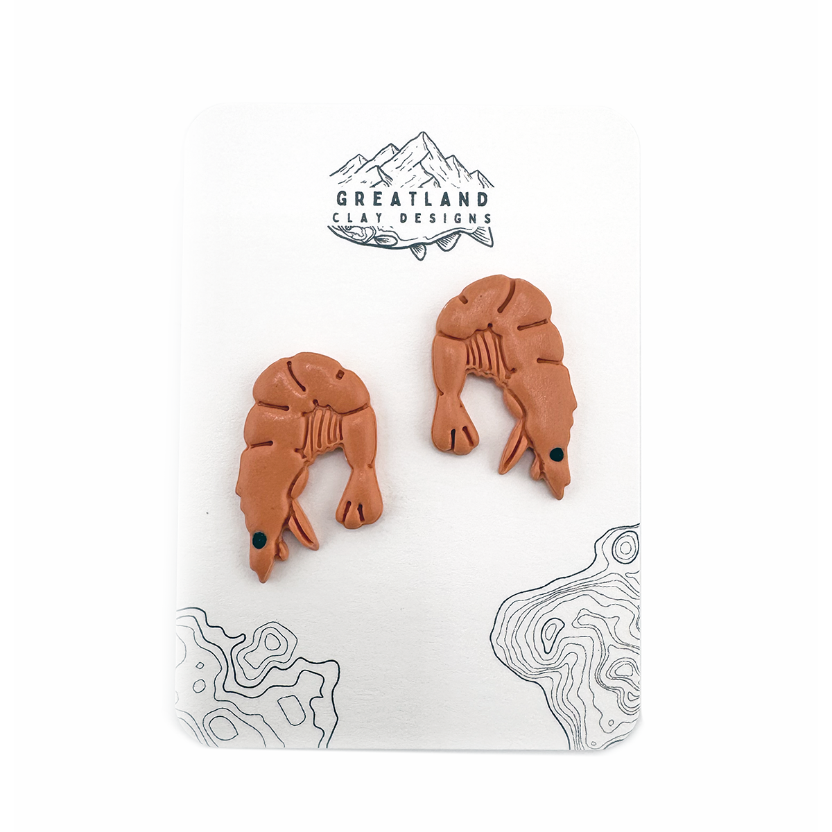 Shrimp Clay earrings