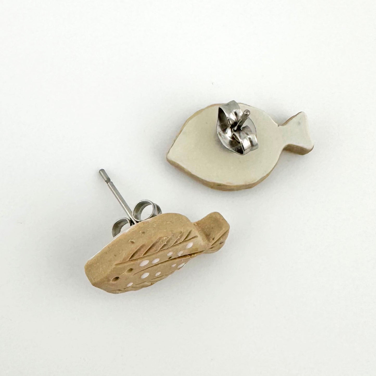 Halibut clay studs