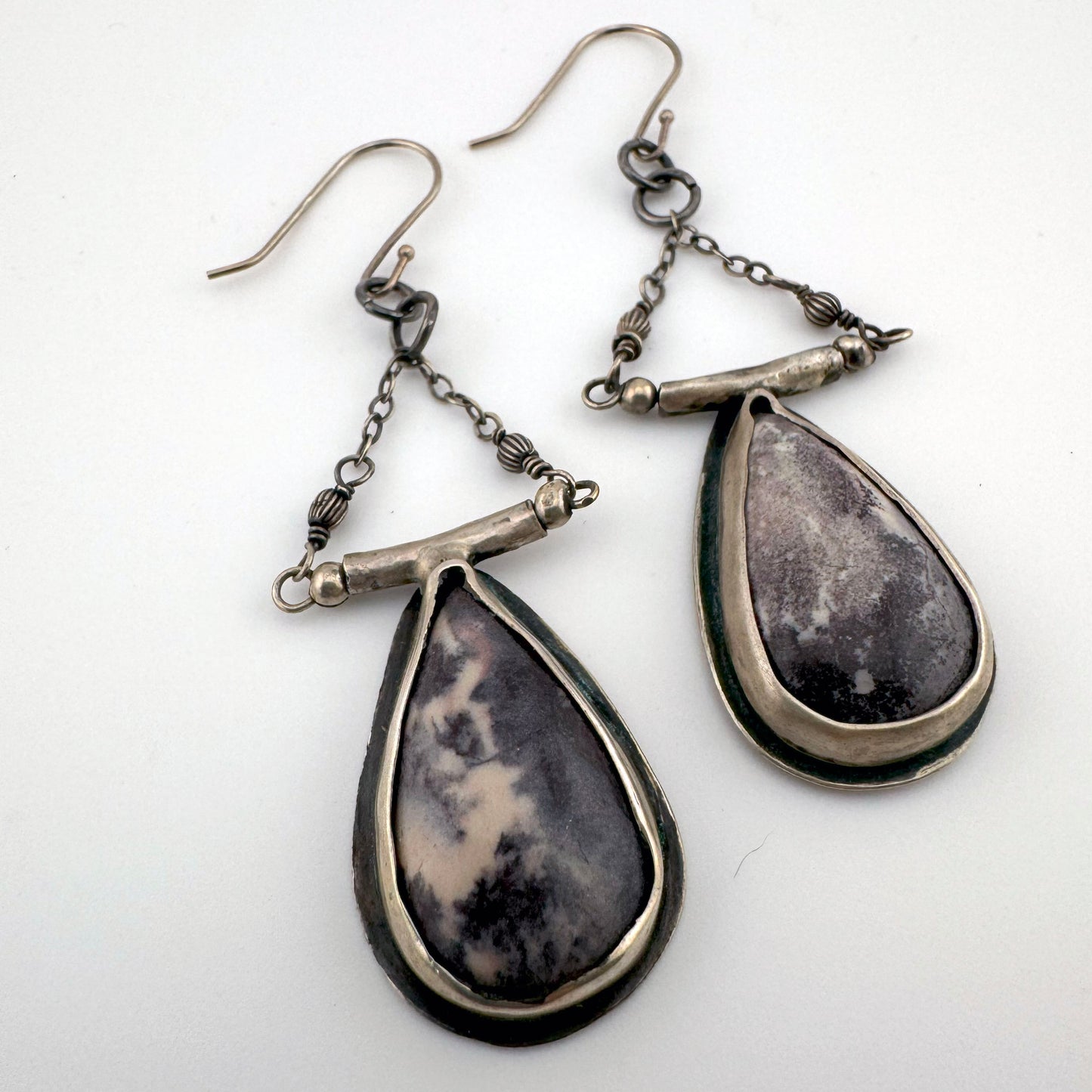 Hand Forged Sterling Earrings