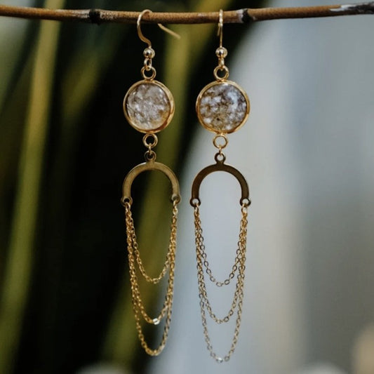 Chained earrings