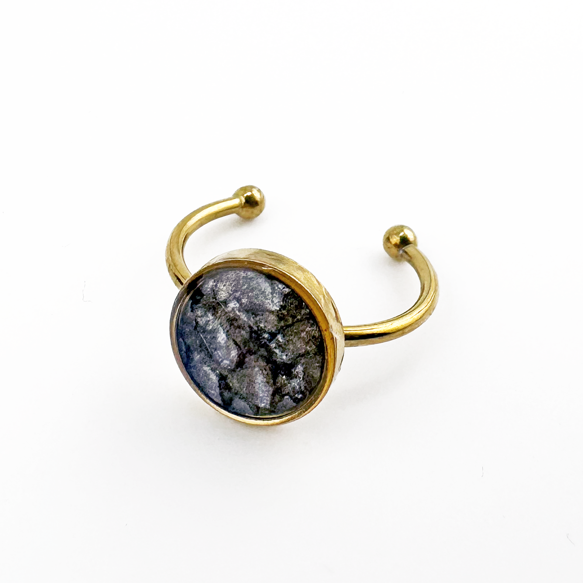 Salmon Skin Stainless Steel ring