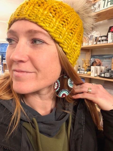 Sparkle Party Copper Hoop earrings