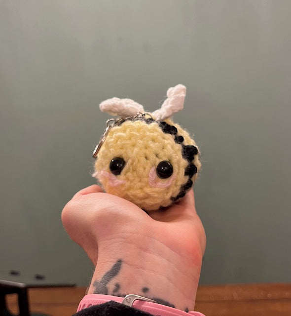 Crochet Bumblebee Keychain