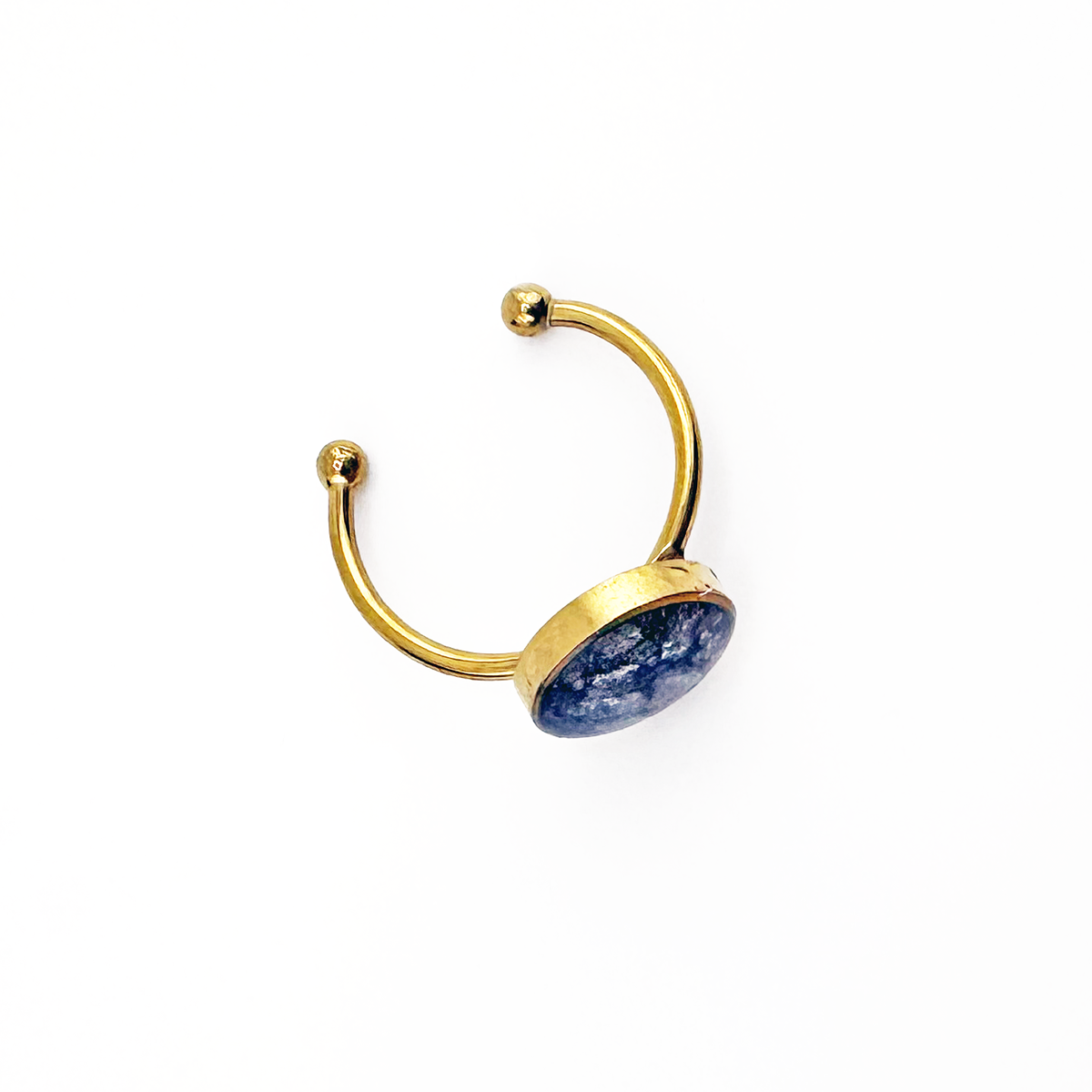 Salmon Skin Stainless Steel ring