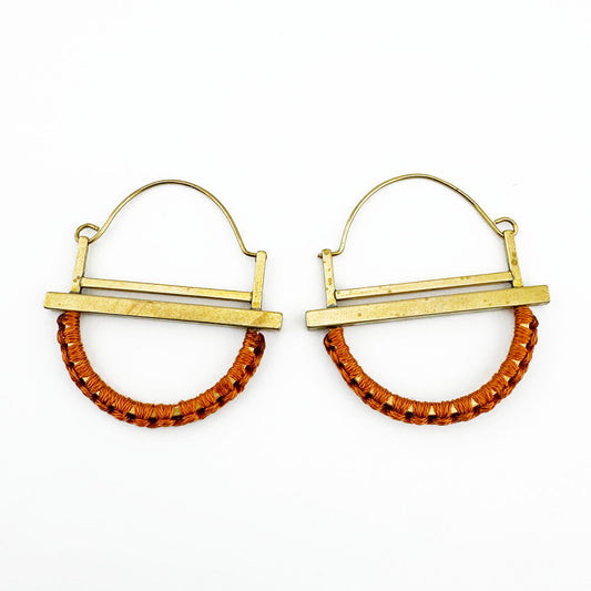 Double Bar Macramé earrings