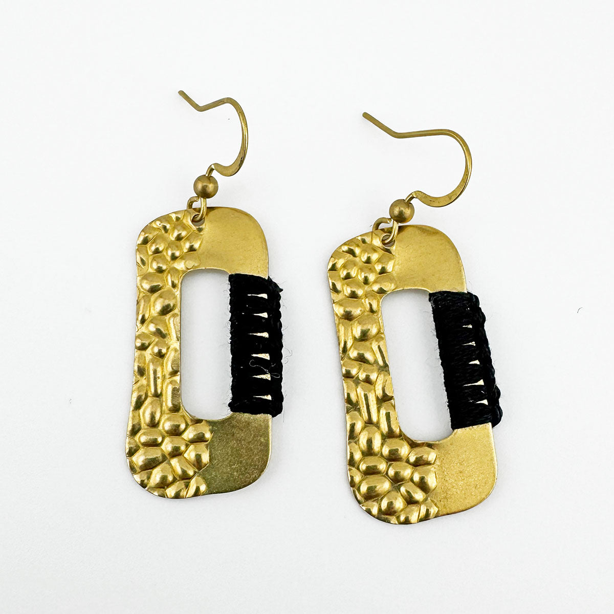 Rectangle Macramé earrings