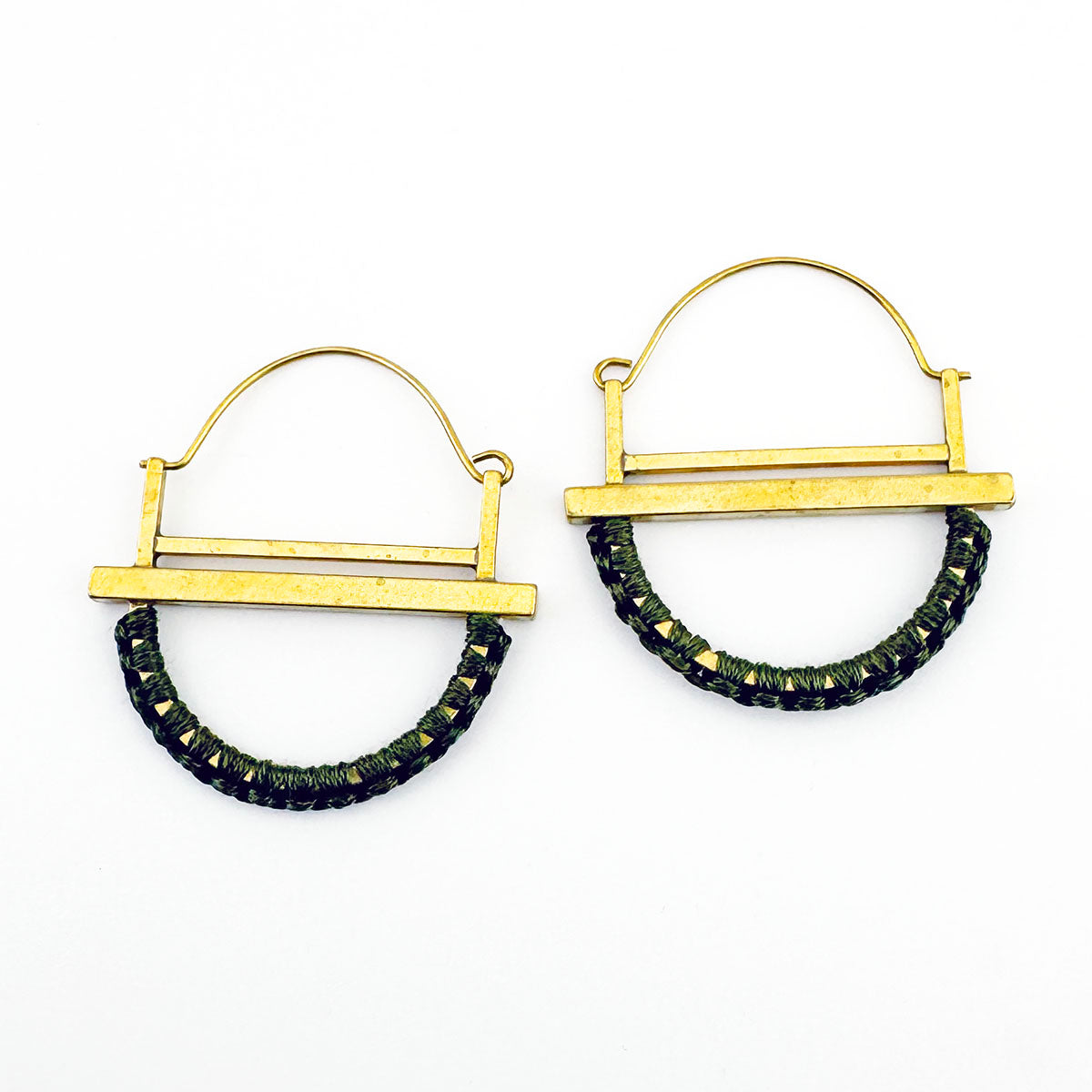Double Bar Macramé earrings