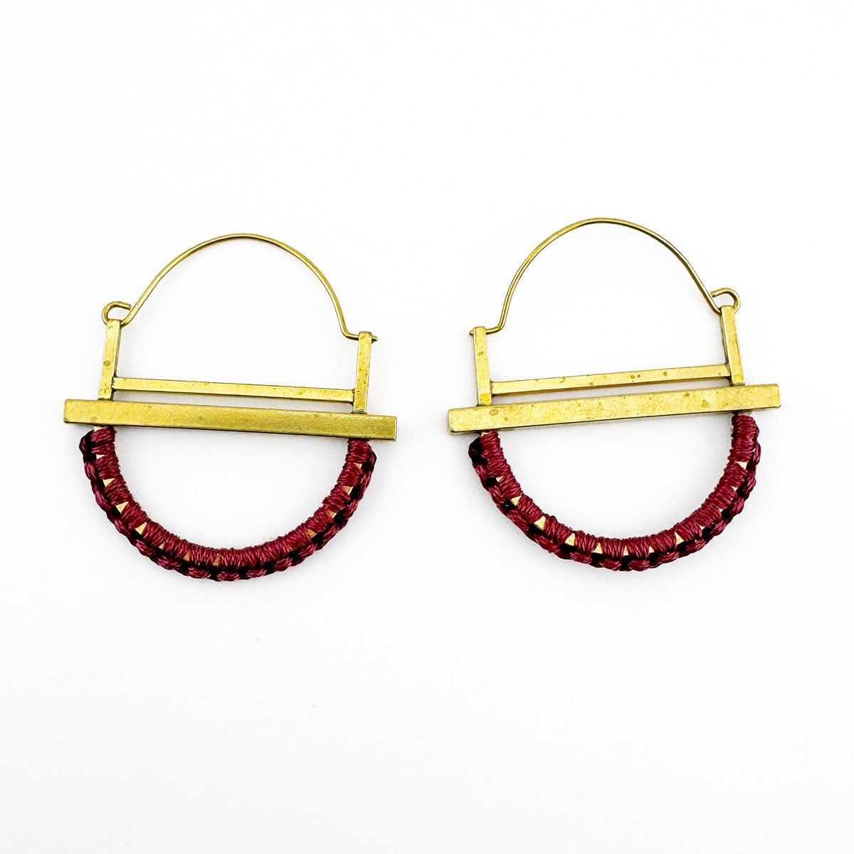 Double Bar Macramé earrings