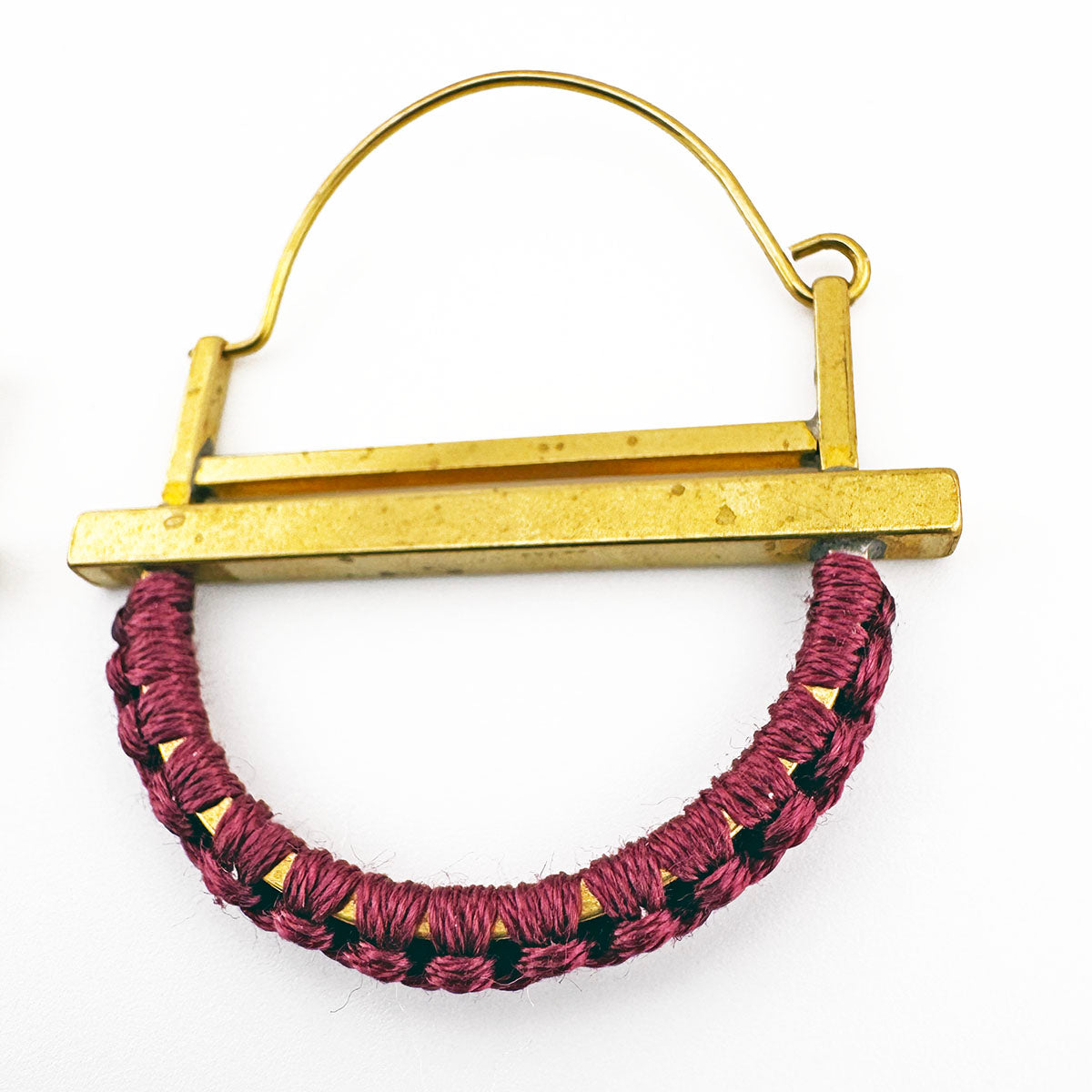 Double Bar Macramé earrings