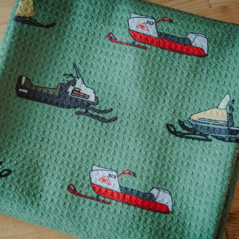 Vintage Snowmachines towel
