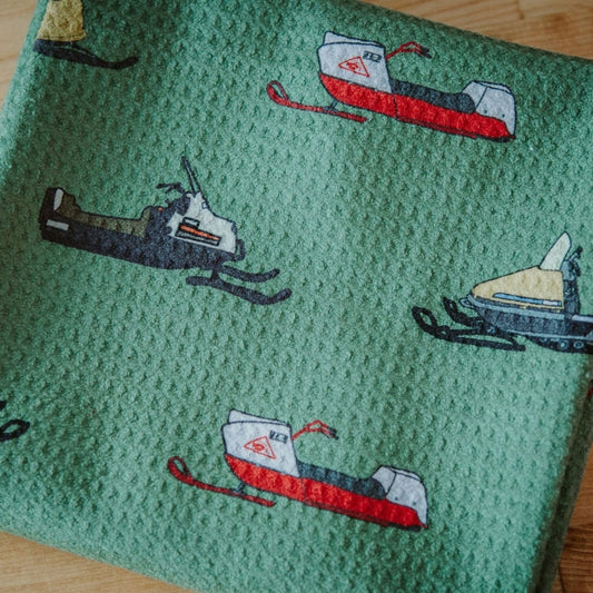 Vintage Snowmachines towel
