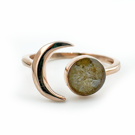 Moon Salmon Skin ring