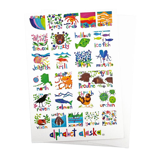 Alaska Alphabet card