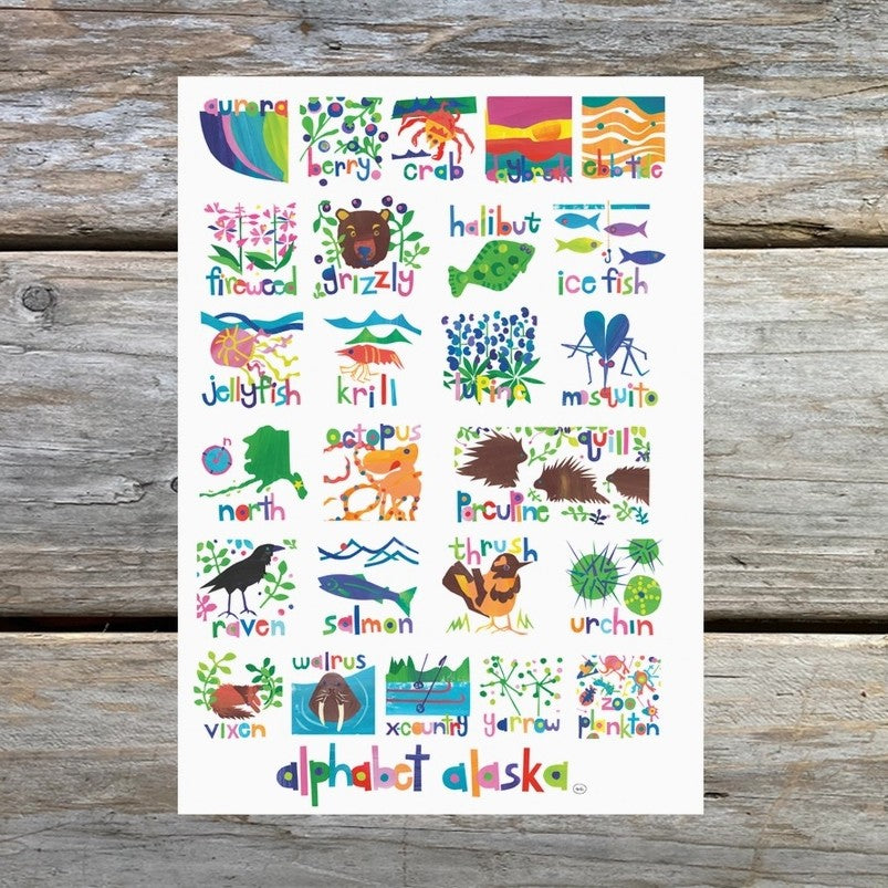 Alaska Alphabet card
