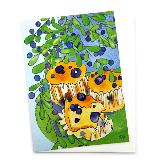 Blueberry Muffins Recipe card