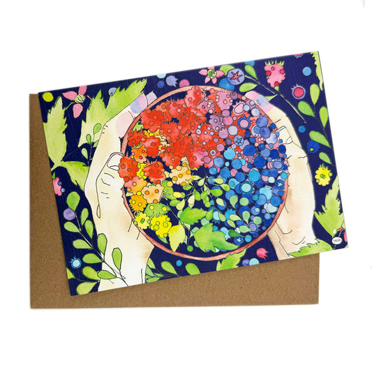 Salmonberry Pie Recipe card