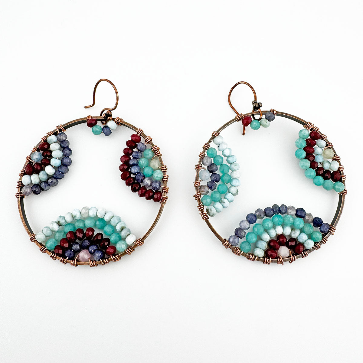 Sparkle Party Copper Hoop earrings