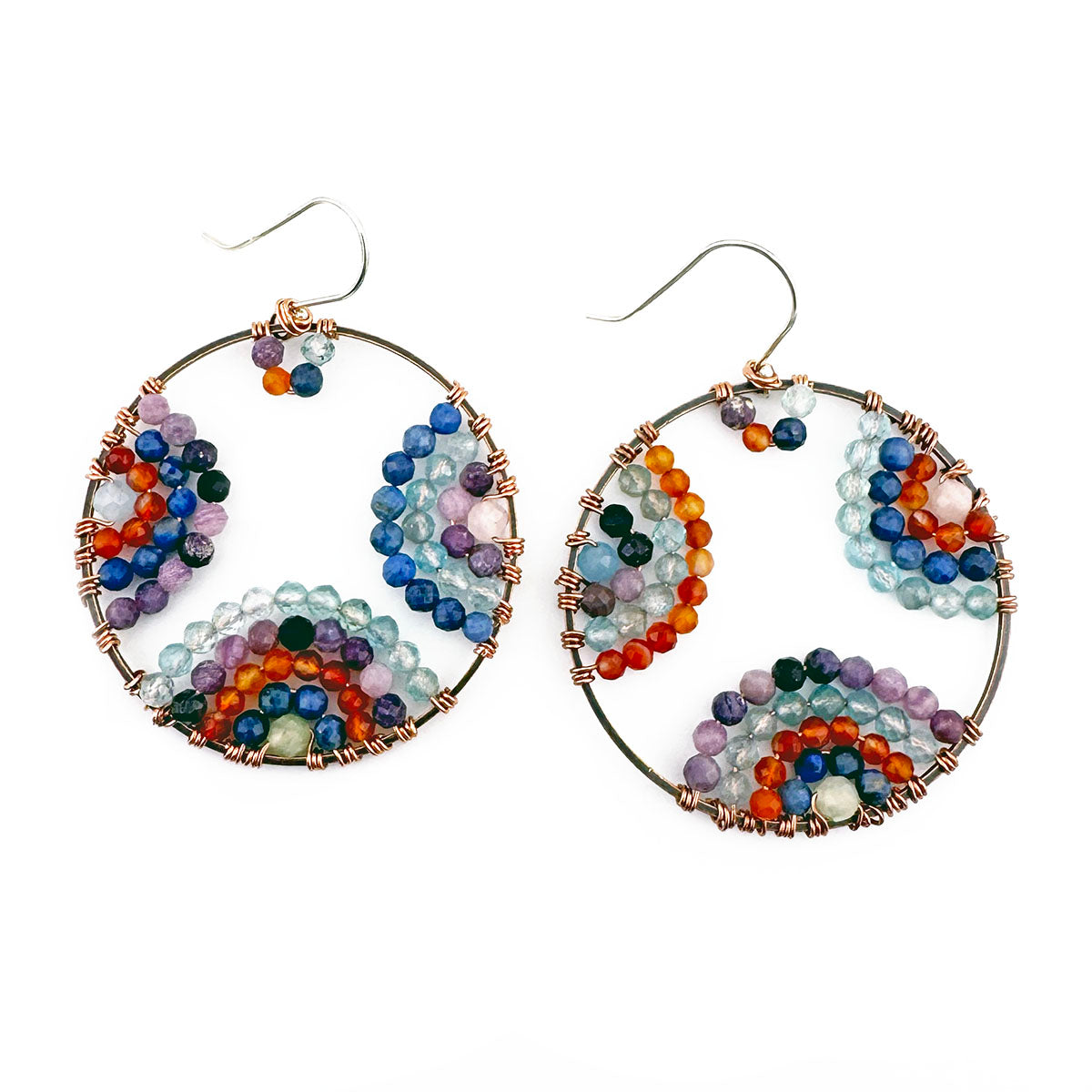 Sparkle Party Copper Hoop earrings