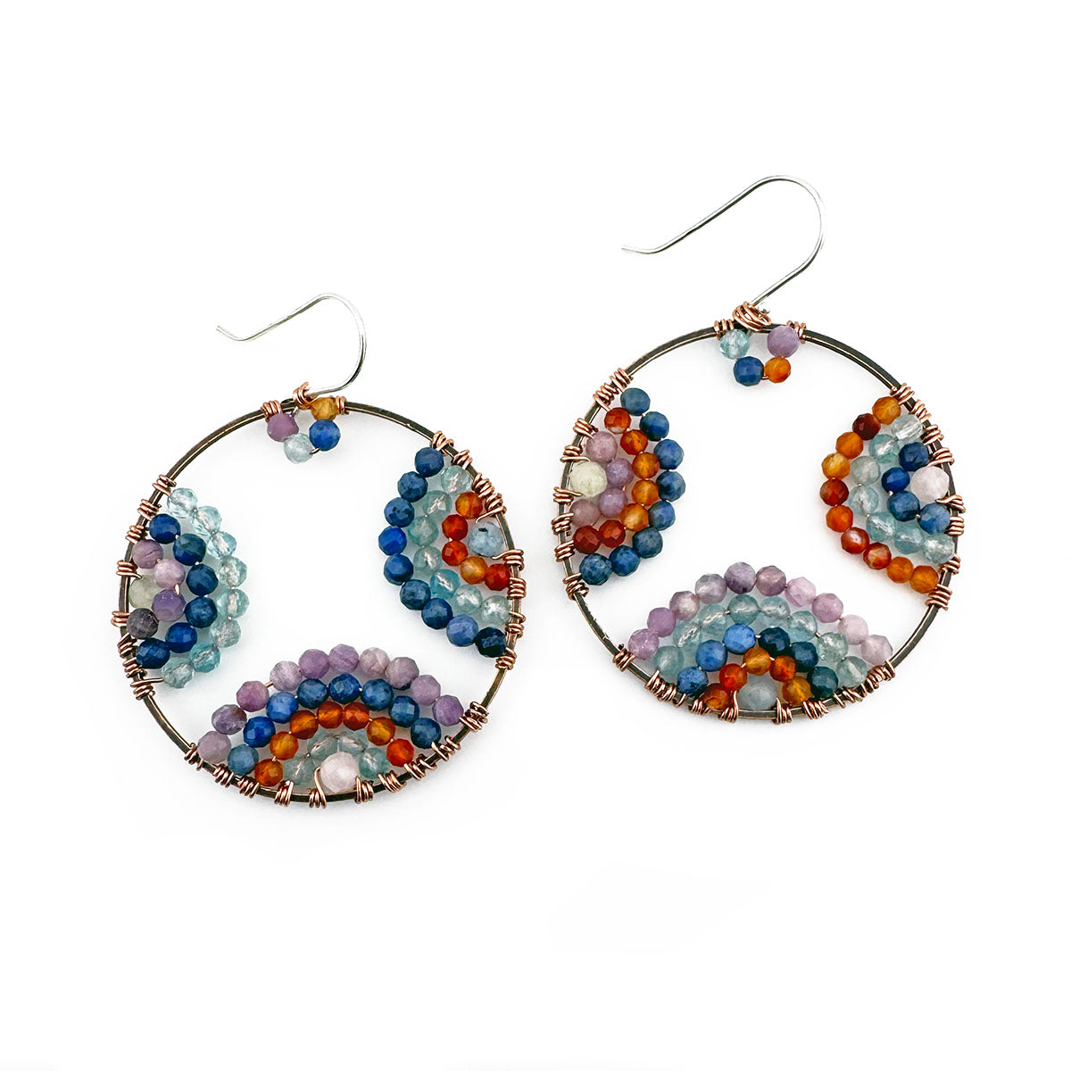 Sparkle Party Copper Hoop earrings