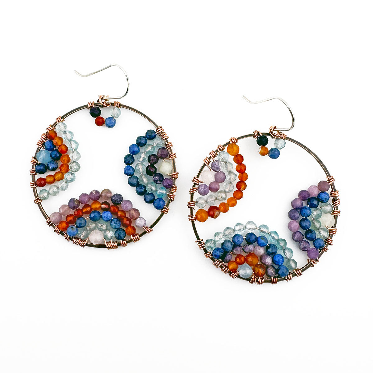 Sparkle Party Copper Hoop earrings