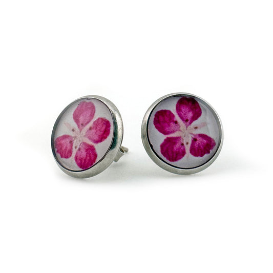 Fireweed stud earrings