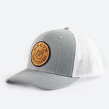 *Salty Britches Leather Patch Snapback Hat