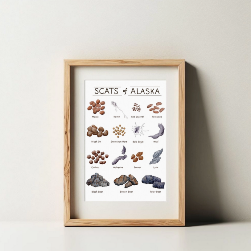 Scats of Alaska prints
