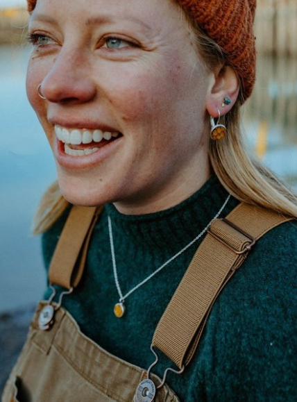 Salmon Skin Small Fry necklace