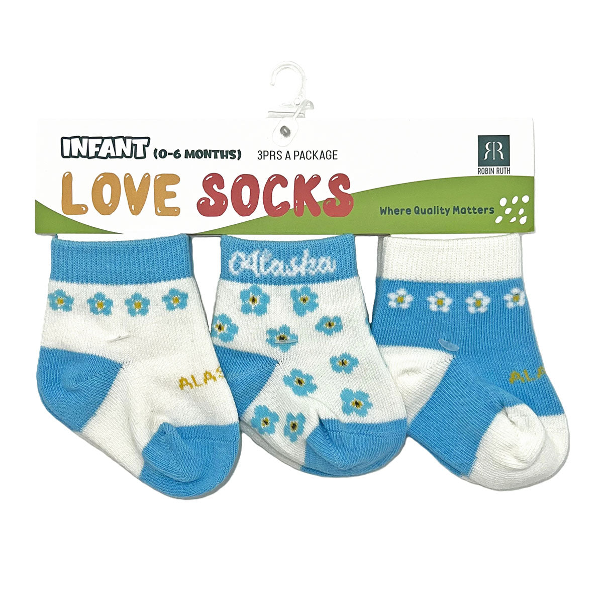 Forget-Me-Not Kids 3-Pack socks