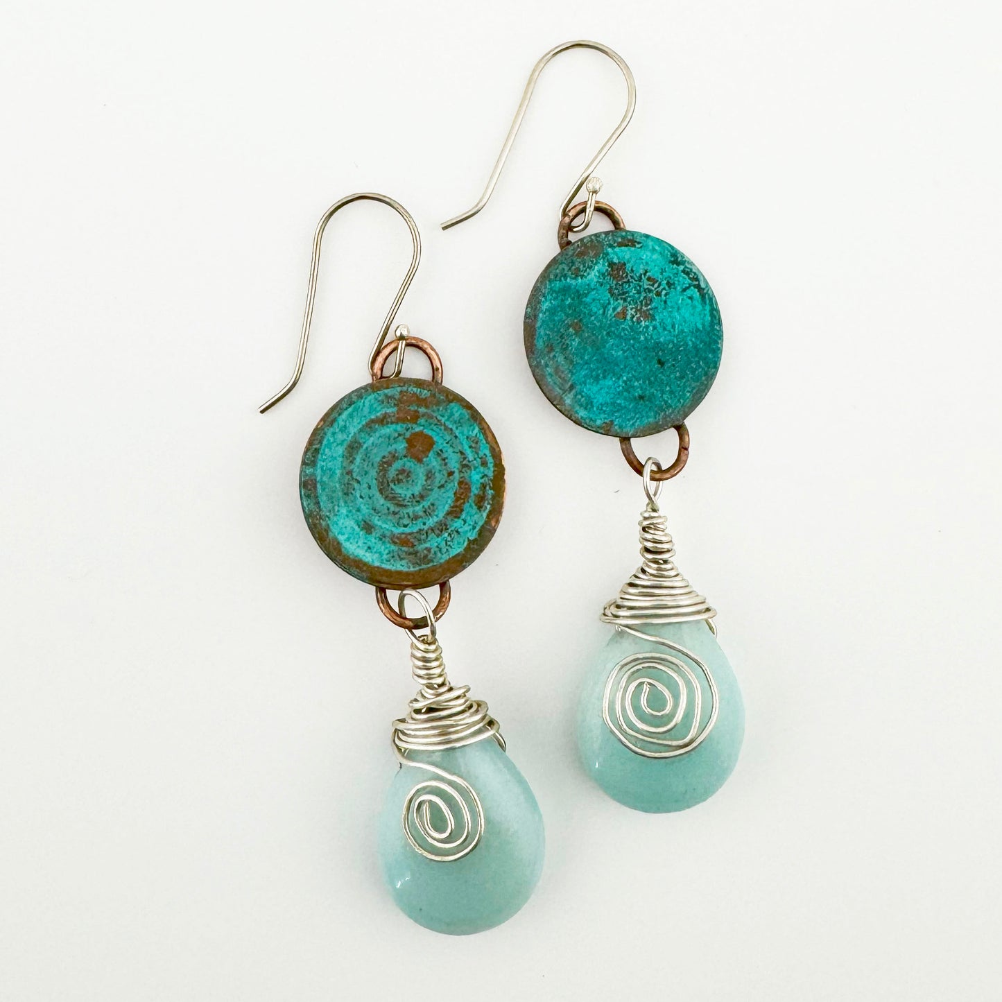 Copper Patina Earrings