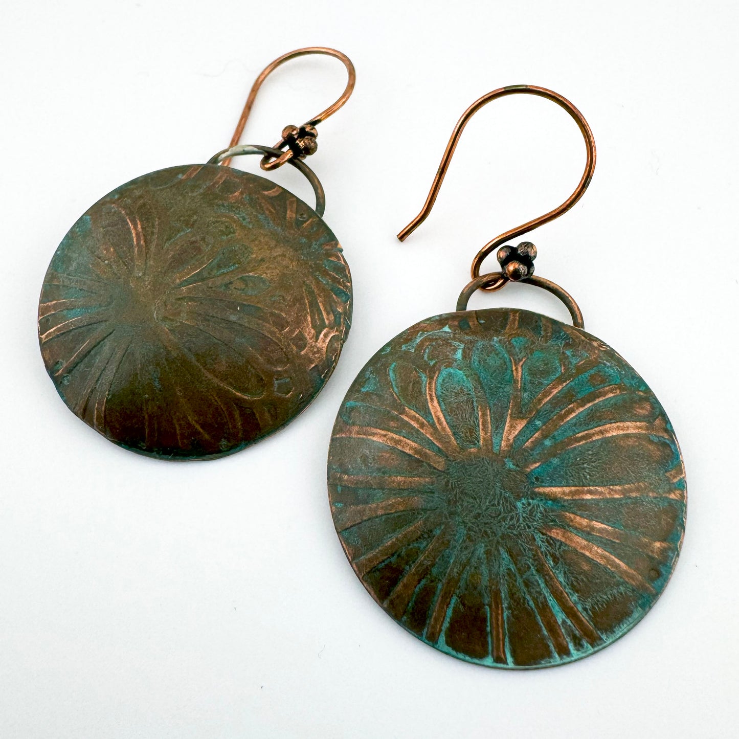 Copper Patina Earrings