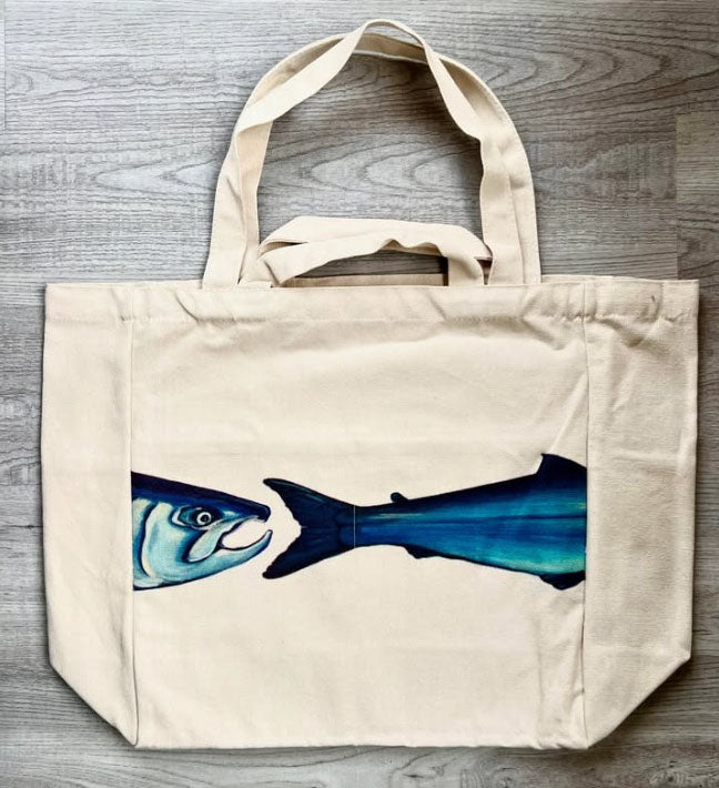 Silver Salmon Super Tote