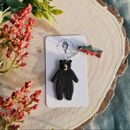 Bear & Salmon bookmark