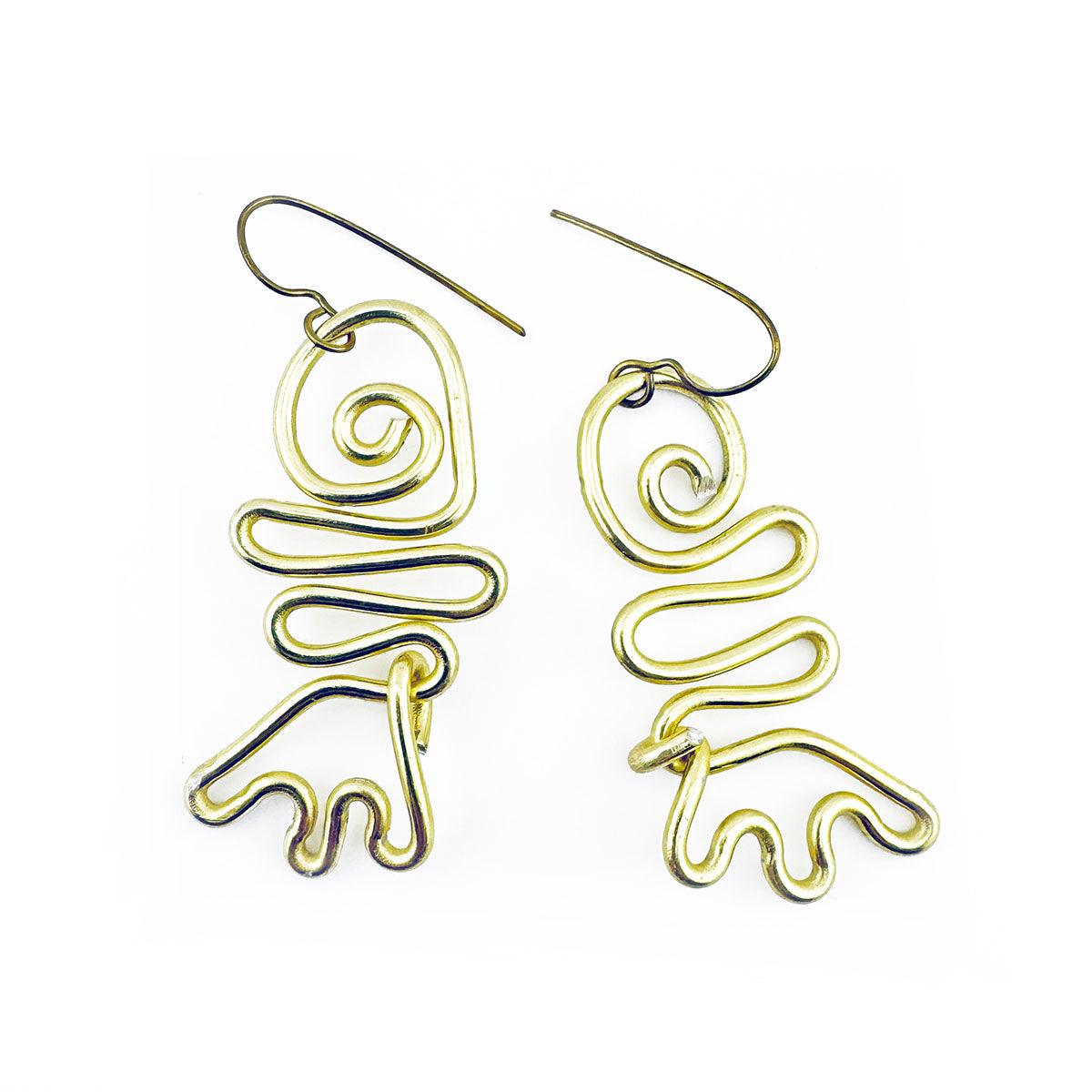 Wire Fish earrings