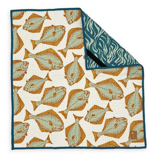 Retro Halibut washcloth