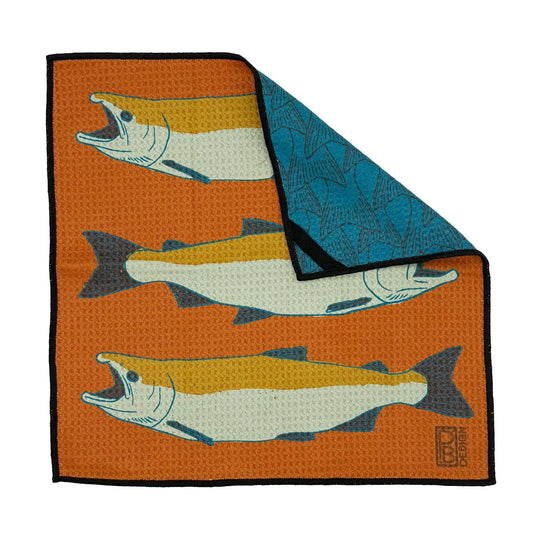 Rust Salmon washcloth
