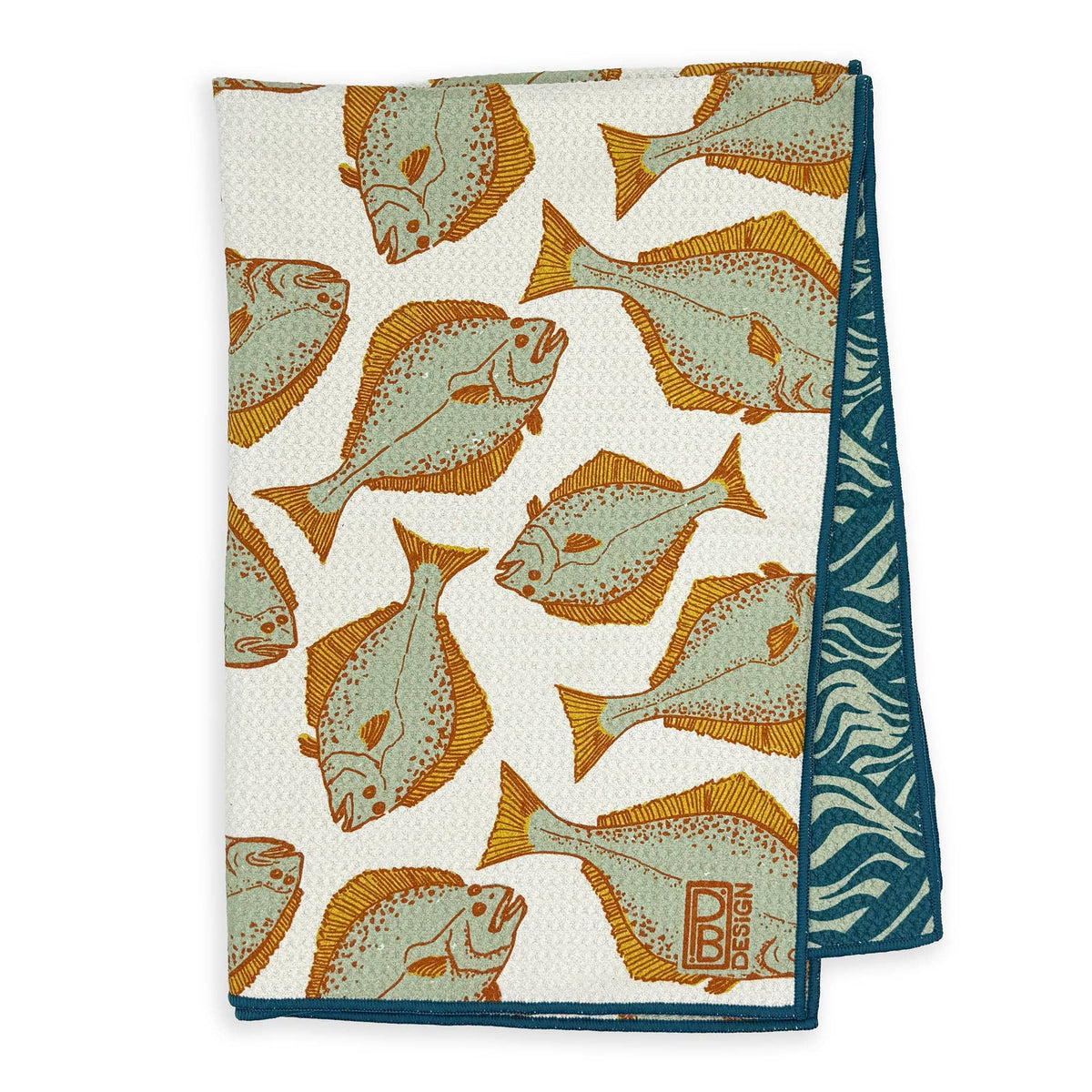 Retro Halibut towel
