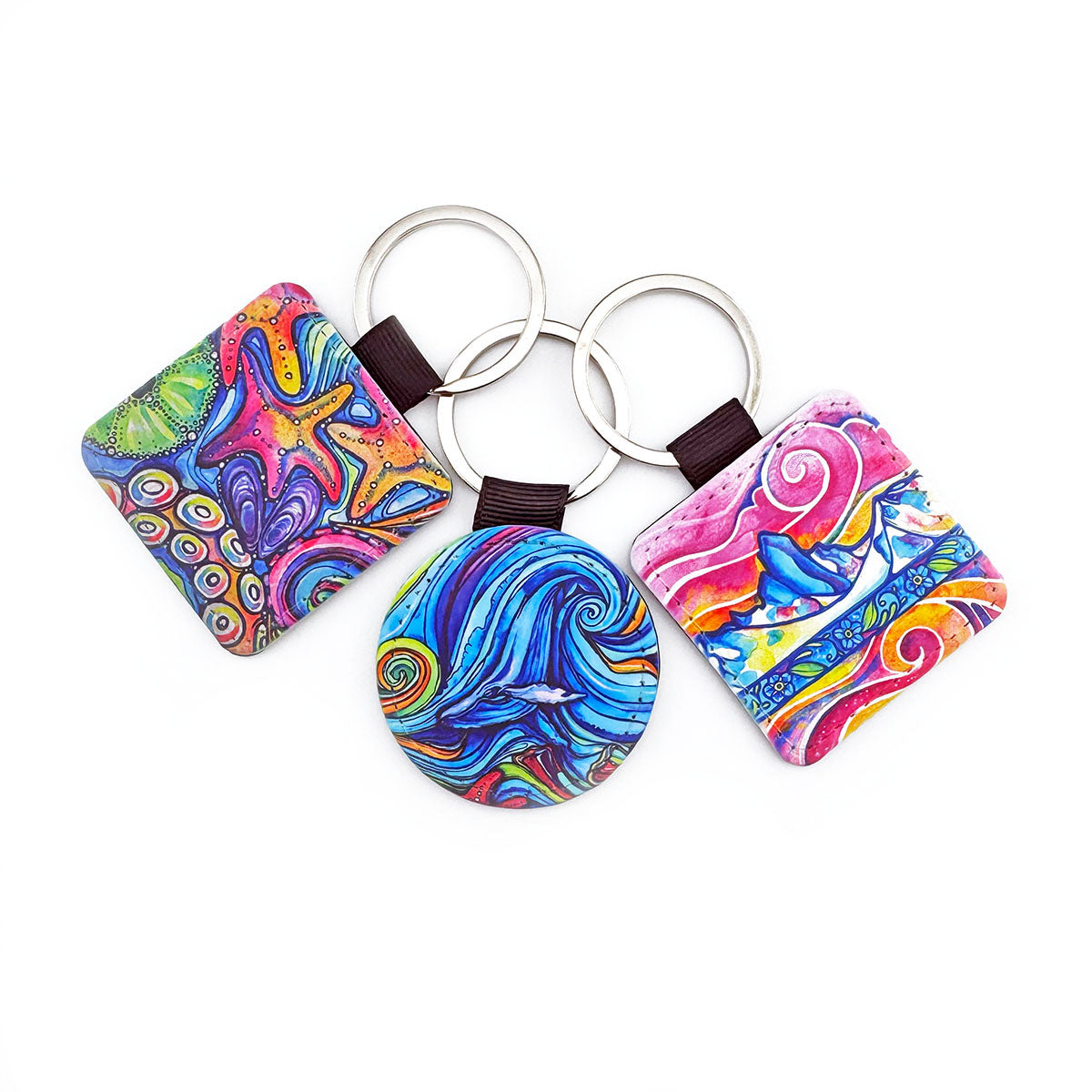 Leatherette Keychains