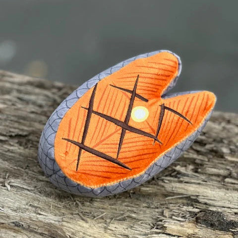 Salmon Steak Plush Dog Toy