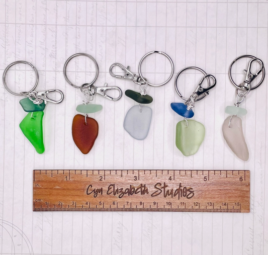 Sea Glass Keychains