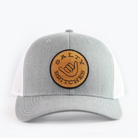 Salty Britches Leather Patch Snapback Hat